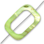 Rectángulo hueco 30x20 mm Verde x1