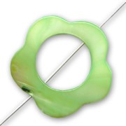 Flor hueco 30 mm Verde x1