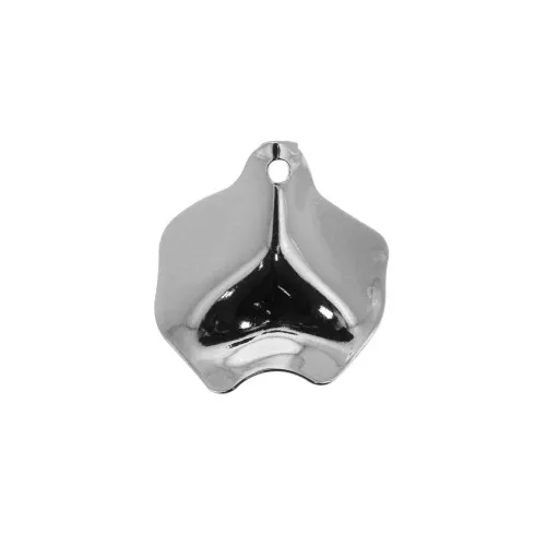 Colgante irregular de latón 26x25 mm - Rodiado x1