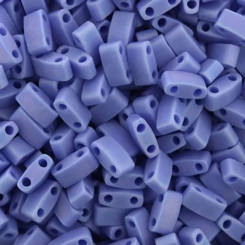 Miyuki Half Tila Beads 5x2.3x1.9mm HTL-417L/FR - Matte Opaque Periwinkle AB x10g