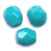 Turquesa - Facettes 4 mm Opaque Turquoise x50 Facettes 4 mm Opaque Turquoise x50