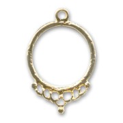 Separador imperial 6 vías 40 mm dorado con oro fino x1