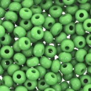 Cuentas de Rocalla Preciosa 7/0 3,5 mm - Verde opaco x 20 g