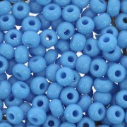 Cuentas de Rocalla Preciosa 7/0, 3,5 mm - Turquesa opaca, 20 g