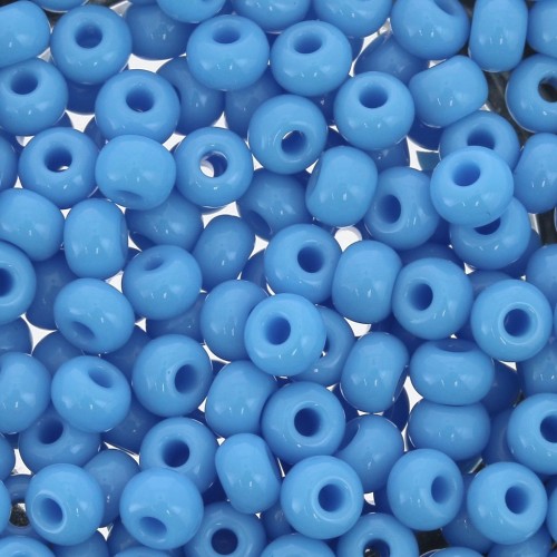 Cuentas de Rocalla Preciosa 7/0, 3,5 mm - Turquesa opaca, 20 g