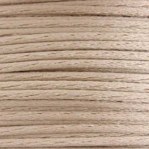 Cordón Cola de ratón poliéster 1.5 mm Crema x1m