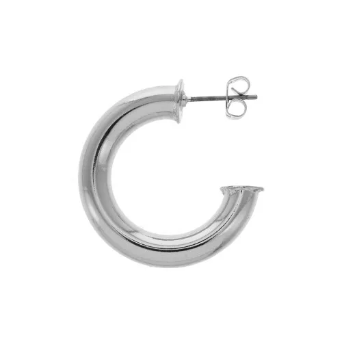 Aros de pendientes a decorar de latón 30 mm - Rodiado x2