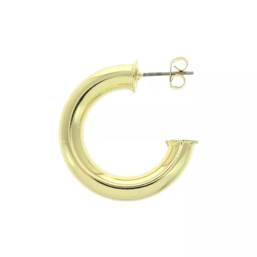 Aros de pendientes a decorar de latón 30 mm - Dorado x2