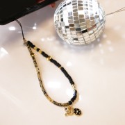 Dije ojo azul con óxido de zirconio 8x10.5 mm - Azul / Dorado x1