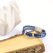 Cordón de poliéster trenzado 2 mm - Marrón x1m