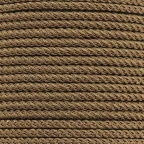 Cordón de poliéster trenzado 2 mm - Camel x1m