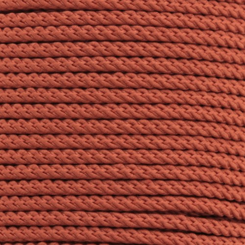 Cordón de poliéster trenzado 2 mm - Naranja x1m