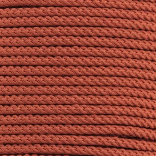 Cordón de poliéster trenzado 2 mm - Naranja x1m
