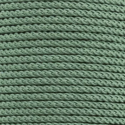 Cordón de poliéster trenzado 2 mm - Verde hoja x1m