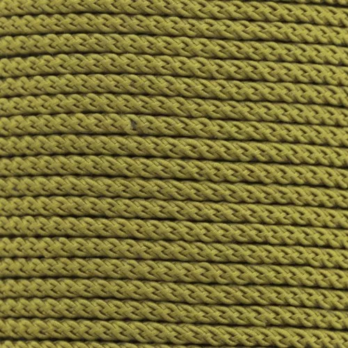 Cordón de poliéster trenzado 2 mm - Oliva x1m