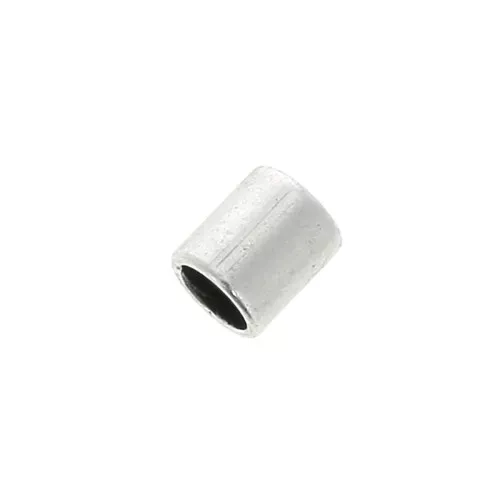 Terminales tubo de acabado para cordón 2 mm - Chapado Plateado Envejecido x10