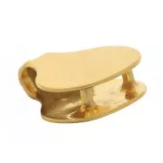 Cierre mosquetón 9 mm para Miyuki 11/0 6 filas de Plata 925 Dorado con oro fino x1