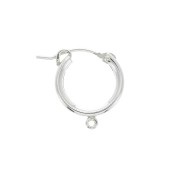 Ganchos Pendientes de aros con anilla abierta 15 mm de Plata 925 x2|raw }}