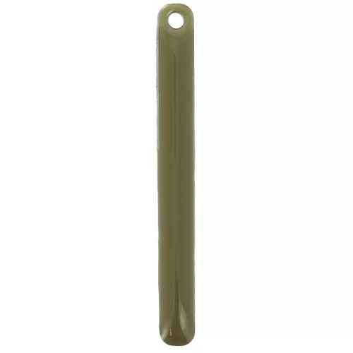 Dije con forma de barra de metal y resina epoxi 3x28 mm Kaki x4
