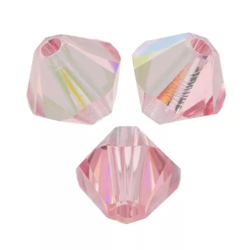 Toupies en cristal PureCrystal 5328 3 mm Light Rose AB x50