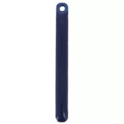 Dije con forma de barra de metal y resina epoxi 3x28 mm Azul noche x4