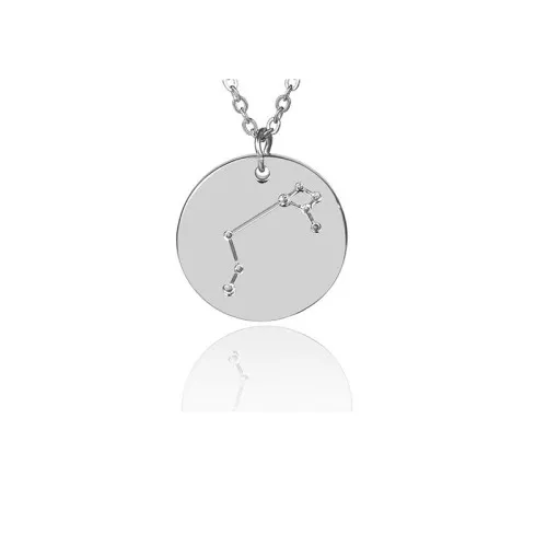Colgante con constelación de estrellas Aries 20 mm anilla abierta en Acero Inox x1
