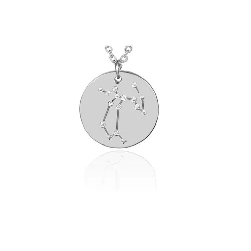 Colgante con constelación de estrellas Sagitario 20 mm anilla abierta - Acero Inox x1