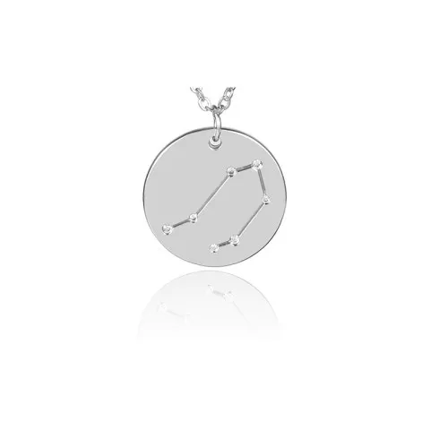 Colgante con constelación de estrellas Libra 20 mm anilla abierta - Acero Inox x1