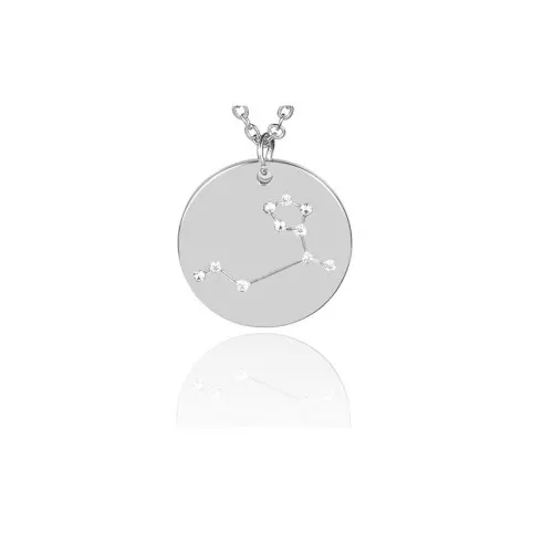 Colgante con constelación de estrellas Leo 20 mm anilla abierta - Acero Inox x1