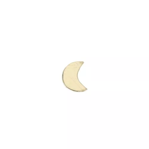 Accesorios forma media luna a pegar 5x4 mm de Gold filled x1