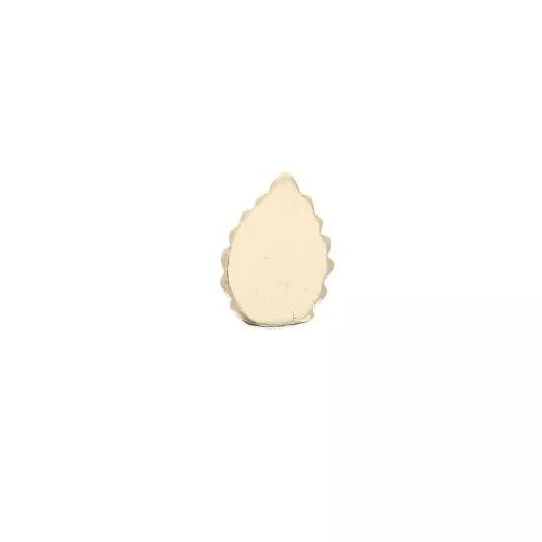 Accesorios forma de hojas a pegar 7x5 mm de Gold filled x1