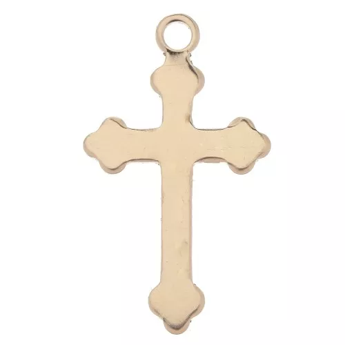 Colgante cruz 27x16 mm de Gold filled x1