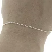 Cadena malla Caballo 1.55 mm de Plata 925 x50 cm