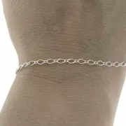 Cadena malla Figaro alternada (1x1) 2.85 mm de Plata 925 x50 cm