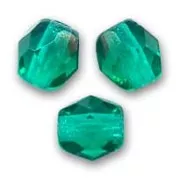 Facetadas 5 mm Emerald x50