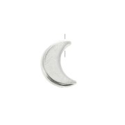 Cuenta de metal media luna 11.5x8 mm - Chapado Plateado Envejecido x1|raw }}
