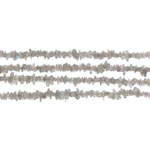 Cuentas de chips Labradorita 3 - 5 mm x85 cm