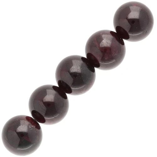 Cuentas 6 mm gema - Garnet x10