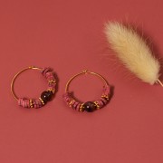 Cuentas 6 mm gema - Garnet x10