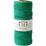 Bobina de 62 metros de hilo de cáñamo Hemp Cord 1.1 mm Green|raw }}