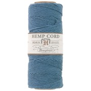 Bobina de 62 metros de hilo de cáñamo Hemp Cord 1.1 mm Azul|raw }}