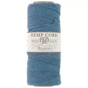 Bobina de 62 metros de hilo de cáñamo Hemp Cord 1.1 mm Azul