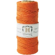 Bobina de 62 metros de hilo de cáñamo Hemp Cord 1.1 mm Naranja