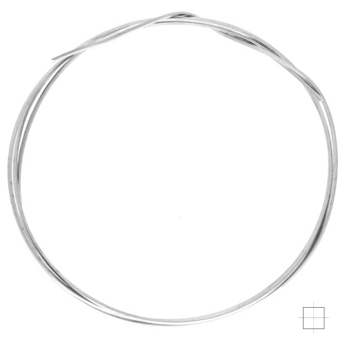 Hilo de Plata 925 cuadrado 0.8 mm x 1 m