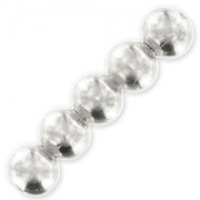 Bolas 10x9 mm plateado x15