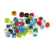 Murrinas Millefiori 4-5 mm transparente x50g