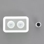 Molde silicona Padico esfera 16 mm para resina x1