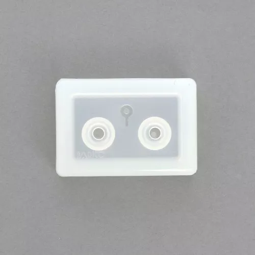 Molde silicona Padico gota 15x10 mm y gancho para resina x1