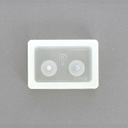 Molde silicona Padico gota 15x10 mm y gancho para resina x1