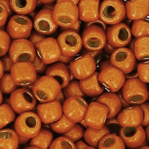 Rocalla Toho 11/0 TO11RPF562F - PF Galvanized Saffron Mat x8g